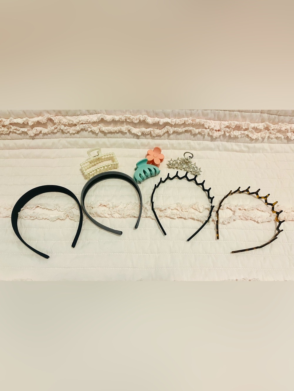 Assorted Hair Accessories Set - Headbands & Clips